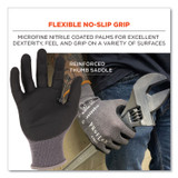 TENACIOUS HOLDINGS, INC. ergodyne® 10514 ProFlex 7043 ANSI A4 Nitrile Coated CR Gloves, EN388: 4X42D, 9" Long, Large, Gray, 12 Pairs