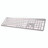 ADESSO INC AKB730UW AKB-730UW Keyboard, Silver/White