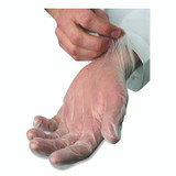 TRADEX INTERNATIONAL AMBITEX® VLG5101 V5101 Series Latex-Free Lightly Powdered Vinyl Gloves, Large, 3 mil Thick, 9" Long, Clear, 100/Box