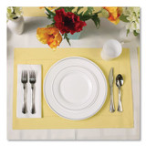 WNA, INC. 610155 Heavyweight Plastic Forks, Reflections Design, Silver, 600/Carton