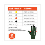 TENACIOUS HOLDINGS, INC. ergodyne® 18036 ProFlex 7070 ANSI A7 Nitrile Coated CR Gloves, EN388: 4X42F, 9" Long, XX-Large, Green, 12 Pairs