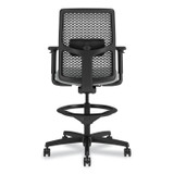 HON COMPANY TSR0A0S39BST Ignition 2.0 ReActiv Low-Back Task Stool, 22.88" to 31.75" Seat Height, Flint Seat, Charcoal Back, Black Base