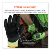 TENACIOUS HOLDINGS, INC. ergodyne® 17812 ProFlex 7041 ANSI A4 Nitrile-Coated CR Gloves, EN388: 4X42D, 10" Long, Small, Lime, Pair