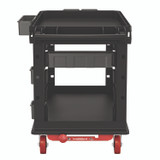 SUNCAST CORPORATION Commercial® PUCHD2645 Heavy Duty Plus Utility Cart, Plastic, 2 Shelves, 6 Bins, Capacity, 26.5" x 48.78" x 34.81", Black
