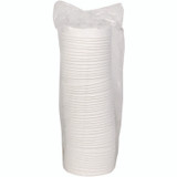 PACTIV EVERGREEN CORPORATION LMC81216ECBB EarthChoice PFAS-Free Compostable Soup Cup Lid, For 8 oz to 16 oz Soup Cups, 4" Diameter, White, Sugarcane, 500/Carton