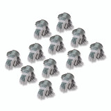 PROTECTIVE INDUSTRIAL PRODUCTS INC PIP 836563XL Bronze Series Leather/Fabric Work Gloves, Gunn Cut, Wing Thumb, X-Large (Size 10), Gray/Green, 12 Pairs