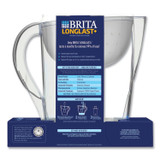 CLOROX SALES CO. Brita® 36515 Pacifica Pitcher with Longlast+ Filter, 10 Cups, White/Clear