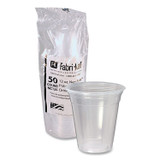 FABRI-KAL NC12S Nexclear Polypropylene Drink Cups, 12 to 14 oz, Plastic, Clear, 50/Bag, 20 Bags/Carton