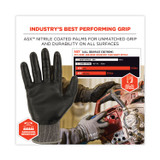 TENACIOUS HOLDINGS, INC. ergodyne® 10303 ProFlex 7072 ANSI A7 Nitrile-Coated CR Gloves, EN388: 4X44F, 9" Long, Medium, Gray, 12 Pairs