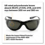 3M/COMMERCIAL TAPE DIV. 1187300000 Virtua CCS Protective Eyewear with Foam Gasket, Black/Gray Plastic Frame, Gray Polycarbonate Lens
