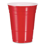 DART Y16250001 SOLO Party Plastic Cold Drink Cups, 16 oz, Red, 24/Pack, 25 Packs/Carton