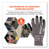 TENACIOUS HOLDINGS, INC. ergodyne® 10524 ProFlex 7043 ANSI A4 Nitrile Coated CR Gloves, EN388: 4X42D, 9" Long, Large, Gray, Pair