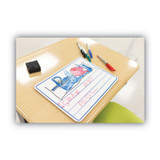 PACON CORPORATION Creativity Street® 9882-10 Dry Erase Student Boards, Ruled for Handwriting Practice, 12" x 9", Blue/White Surface, 10/Set