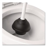 OXO 12241700 Good Grips Toilet Plunger and Canister, 24" Plastic Handle, 6" dia, White