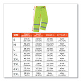 TENACIOUS HOLDINGS, INC. ergodyne® 24454 GloWear 8925 Class E Hi-Vis Thermal Pants, Large, Lime