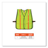 TENACIOUS HOLDINGS, INC. ergodyne® 20080 GloWear 8040HL Non-Certified Hi-Gloss Vest, Polyester, One Size Fits Most, Lime