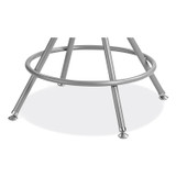 NATIONAL PUBLIC SEATING NPS® 6524H 6500 Series Height Adjustable Heavy Duty Padded Swivel Stool, Supports Up to 500 lb, 24" to 30" Seat Height, Gray