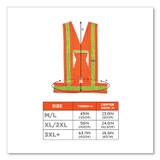 TENACIOUS HOLDINGS, INC. ergodyne® 27019 GloWear 8140BA Class 1 Breakaway Sash, Polyester, 3X-Large Plus, Orange