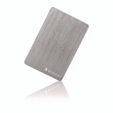 VERBATIM CORPORATION 53662 Store n' Go ALU Slim Portable Hard Drive, 1 TB, USB 3.2 Gen 1, Space Gray