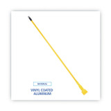 BOARDWALK 610 Plastic Jaws Mop Handle for 5" Wide Mop Heads, 1" dia x 60", Yellow