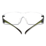 3M/COMMERCIAL TAPE DIV. SF401AF SecureFIt Protective Eyewear, 400 Series, Green Plastic Frame, Clear Polycarbonate Lens