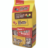 MARS, INC. & M's® 59878 M and M'S Milk Chocolate, Peanut and Peanut Butter Variety Pack Fun Size Chocolate Candy Assortment, 19.41 oz Bag