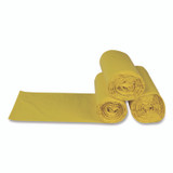 INTEGRATED BAGGING SYSTEMS Inteplast Group BR3043SPY Low-Density Commercial Can Liners, Infectious Waste Biohazard, 30 gal, 1.15 mil, 30" x 43", Yellow, 25 Bags/Roll, 6 Rolls/CT