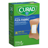 MEDLINE INDUSTRIES, INC. Curad® NON25513 Flex Fabric Bandages, Fingertip, 1.75 x 2, 100/Box