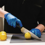 AMMEX CORPORATION GloveWorks® by IVBPF42100 Industrial Vinyl Gloves, Powder-Free, Small, 3 mil Thick, 9.5" Long, Blue, 100/Box, 10 Boxes/Carton