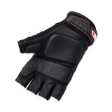 TENACIOUS HOLDINGS, INC. ergodyne® 17696 ProFlex 900 Half-Finger Impact Gloves, EN388: 1121X, XX-Large, Black, Pair