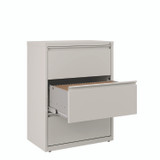 ALERA HLF3041LG Lateral File, 3 Legal/Letter-Size File Drawers, Light Gray, 30" x 18.62" x 40.25"