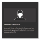 PROTECTIVE INDUSTRIAL PRODUCTS INC Bouton® 250270025 Zenon Z12R Rimless Optical Eyewear with 2.5-Diopter Bifocal Reading-Glass Design, Scratch-Resistant, Clear Lens, Clear Frame