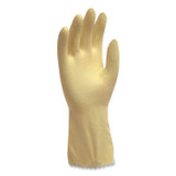 TRADEX INTERNATIONAL AMBITEX® LLG6500 Pro L6500 Series Flock-Lined Latex Gloves, 12" Long, Large, Yellow, 12 Pairs