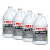 BETCO CORPORATION 6180400 One Step Floor Restorer, Lemon Scent, 1 gal Bottle, 4/Carton