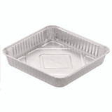 HFA INC 404835500 8" Square Cake Pan, 7.88 x 7.88 x 1.31, Silver, Aluminum, 500/Carton