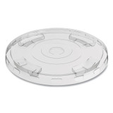 PERK 24394125 Compostable Straw Slot Plastic Cold Cup Lids, Fits 12 oz/16 oz Cold Cups, Clear, 500/Pack