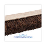BOARDWALK 3110 Deck Brush Head, 2" Brown Palmyra Bristles, 10" Brush