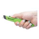 EVERSHARP PEN CO. Westcott® 16475 Safety Ceramic Blade Box Cutter, 0.5" Blade, 5.5" Plastic Handle, Green