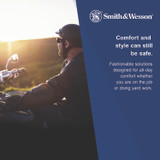 SMITH AND WESSON & 23453 44 Magnum Safety Glasses, Black Frame, Black Lens, 12/Box