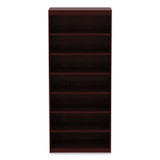 ALERA VA78436MY Alera Valencia Series Square Corner Bookcase, Seven-Shelf, 35.63w x 11.81d x 83.86h, Mahogany