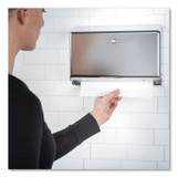 CFS BRANDS San Jamar® T1950XC Mini C-Fold/Multifold Towel Dispenser, 11.13 x 3.88 x 7.88, Chrome