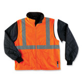 TENACIOUS HOLDINGS, INC. ergodyne® 24376 GloWear 8385 Class 3 Hi-Vis 4-in-1 Jacket, 2X-Large, Orange