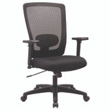 ALERA NV41B14 Alera Envy Series Mesh High-Back Swivel/Tilt Chair, Supports Up to 250 lb, 16.88" to 21.5" Seat Height, Black