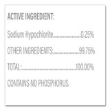 CLOROX SALES CO. Healthcare® 32122 Spore Defense Cleaner Disinfectant, Closed System, 1 gal Refill Bottle, 4/Carton