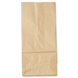 GEN General GK5-500 Grocery Paper Bags, 35 lb Capacity, #5, 5.25" x 3.44" x 10.94", Kraft, 500 Bags