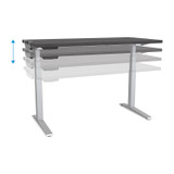 FELLOWES MFG. CO. 9649601 Levado Laminate Table Top, 72" x 30", Gray