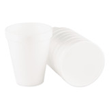 DART 10J10 Foam Drink Cups, 10 oz, White, 25/Bag, 40 Bags/Carton