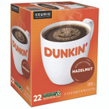KEURIG DR PEPPER Dunkin'® 1270 K-Cup Pods, Hazelnut, 22/Box