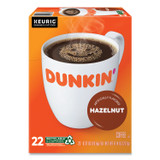 KEURIG DR PEPPER Dunkin Donuts® 1270 K-Cup Pods, Hazelnut, 22/Box