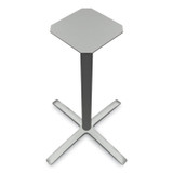 HON COMPANY BTX42LPR8 Between Standing-Height X-Base for 42" Table Tops, 32.68w x 41.12h, Silver